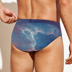 Dark Universe Galaxy Deep Space Print Men's Swim Briefs