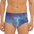 Dark Universe Galaxy Deep Space Print Men's Triangle Swim Briefs