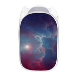 Dark Universe Galaxy Deep Space Print Mesh Laundry Hamper