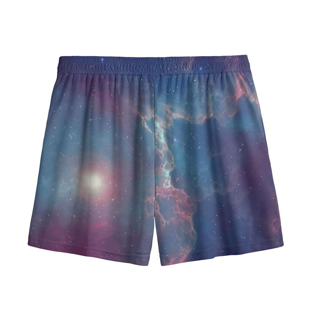 Dark Universe Galaxy Deep Space Print Mesh Shorts