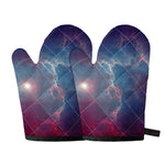 Dark Universe Galaxy Deep Space Print Oven Mitts