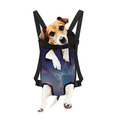 Dark Universe Galaxy Deep Space Print Pet Carrier Backpack