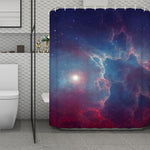 Dark Universe Galaxy Deep Space Print Polyester Shower Curtain