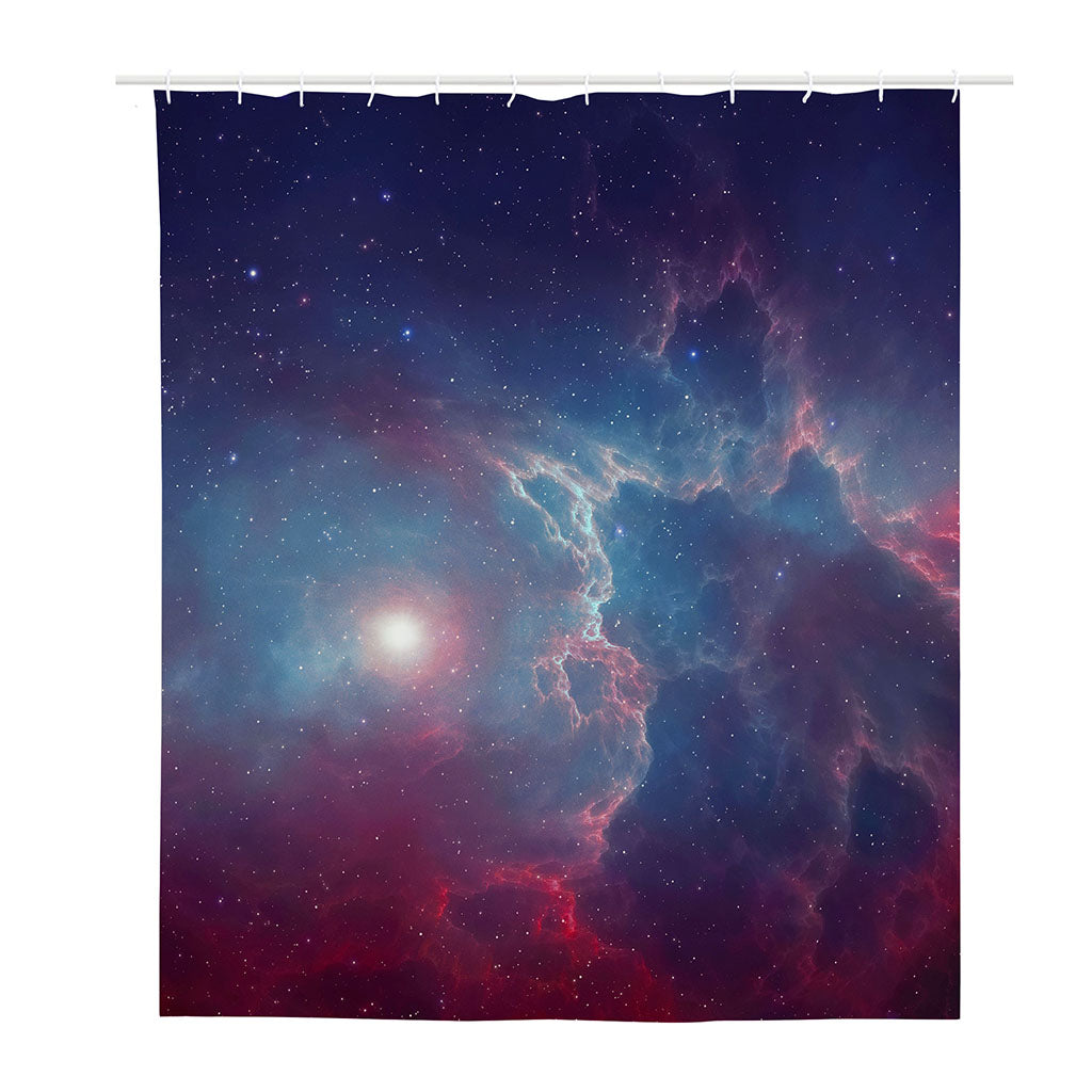 Dark Universe Galaxy Deep Space Print Polyester Shower Curtain