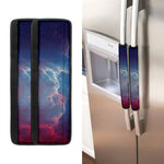 Dark Universe Galaxy Deep Space Print Refrigerator Handle Covers