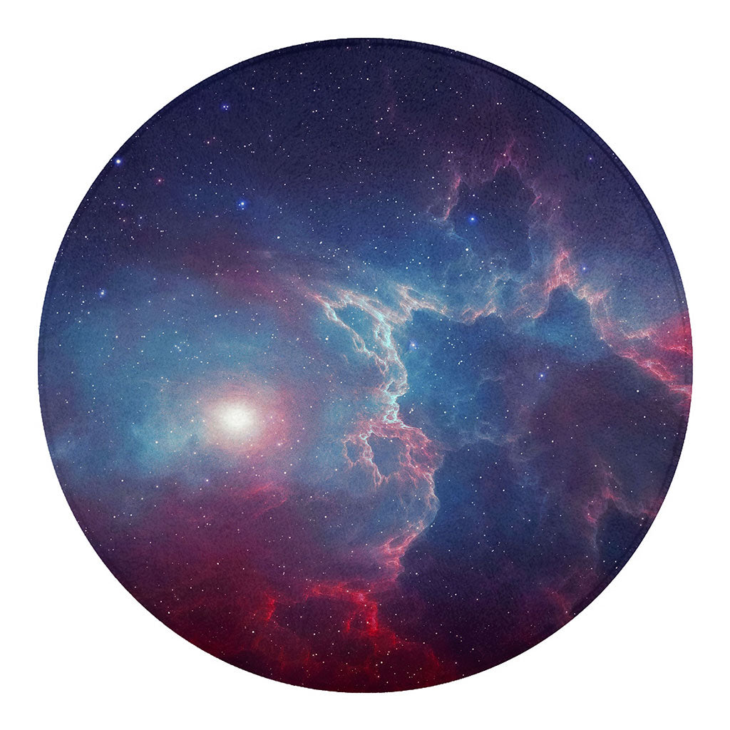 Dark Universe Galaxy Deep Space Print Round Blanket