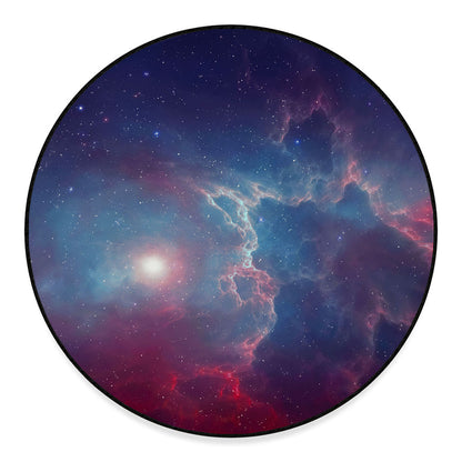 Dark Universe Galaxy Deep Space Print Round Floor Mat