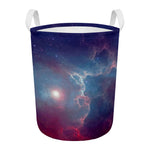 Dark Universe Galaxy Deep Space Print Round Laundry Basket