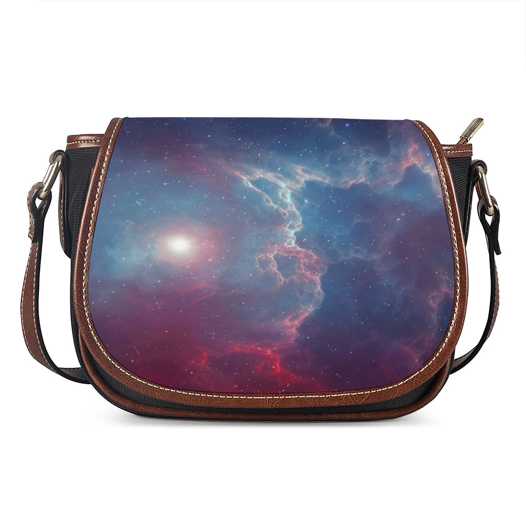 Dark Universe Galaxy Deep Space Print Saddle Bag