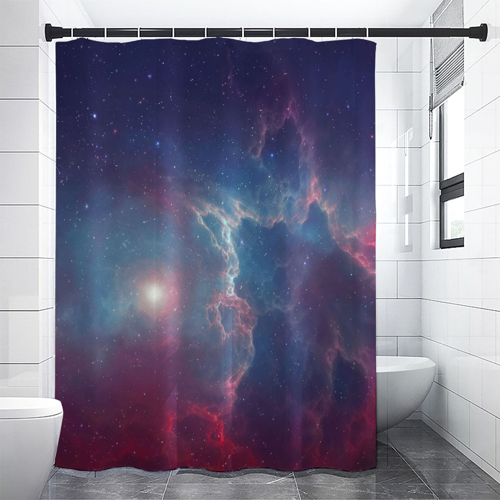Dark Universe Galaxy Deep Space Print Shower Curtain