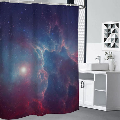 Dark Universe Galaxy Deep Space Print Shower Curtain