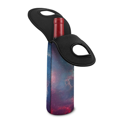 Dark Universe Galaxy Deep Space Print Single Neoprene Wine Tote