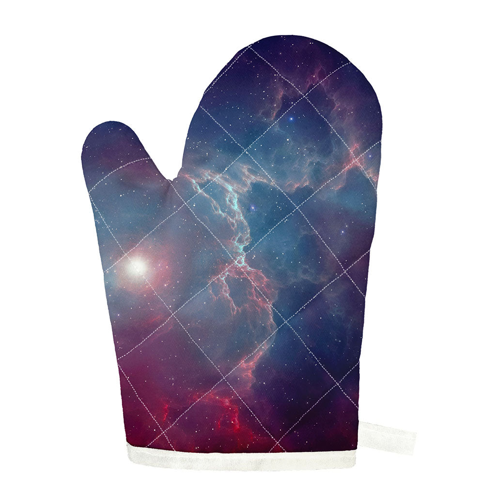 Dark Universe Galaxy Deep Space Print Single Oven Mitt