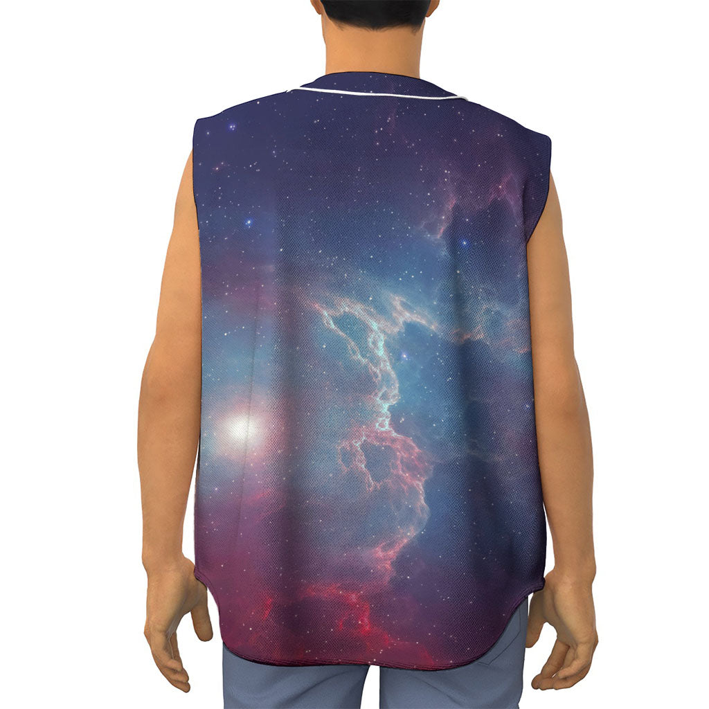 Dark Universe Galaxy Deep Space Print Sleeveless Baseball Jersey