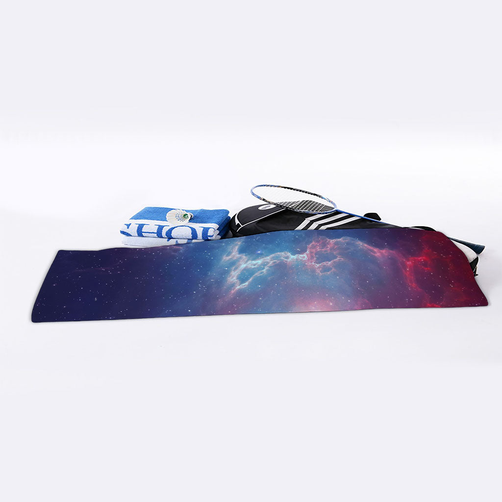 Dark Universe Galaxy Deep Space Print Sports Towel