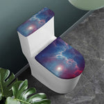 Dark Universe Galaxy Deep Space Print Toilet Lid And Tank Cover Set