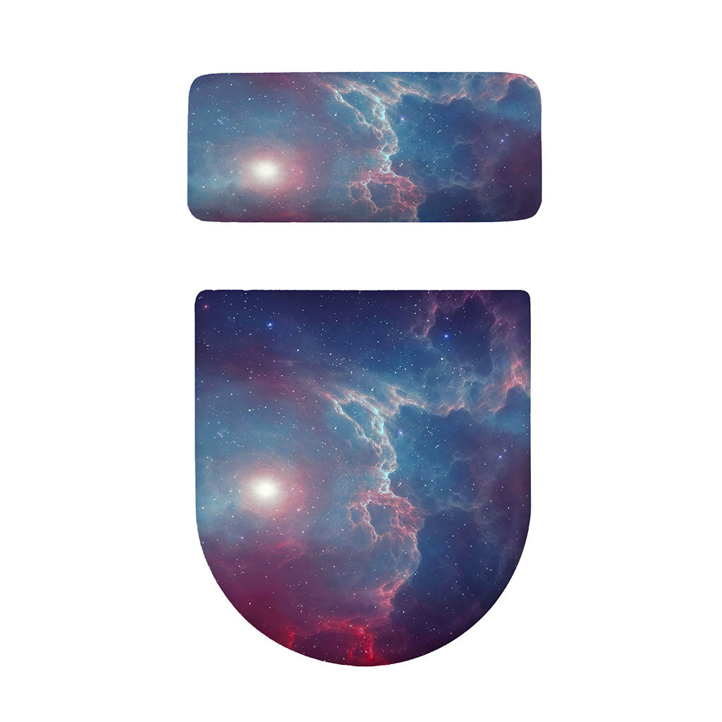 Dark Universe Galaxy Deep Space Print Toilet Lid And Tank Cover Set