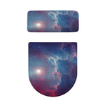 Dark Universe Galaxy Deep Space Print Toilet Lid And Tank Cover Set