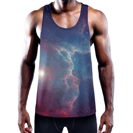 Dark Universe Galaxy Deep Space Print Training Tank Top