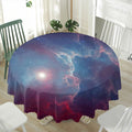 Dark Universe Galaxy Deep Space Print Waterproof Round Tablecloth