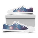 Dark Universe Galaxy Deep Space Print White Low Top Sneakers