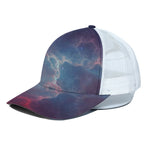 Dark Universe Galaxy Deep Space Print White Mesh Trucker Cap