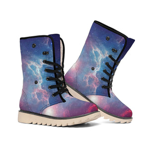 Dark Universe Galaxy Deep Space Print Winter Boots