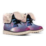 Dark Universe Galaxy Deep Space Print Winter Boots