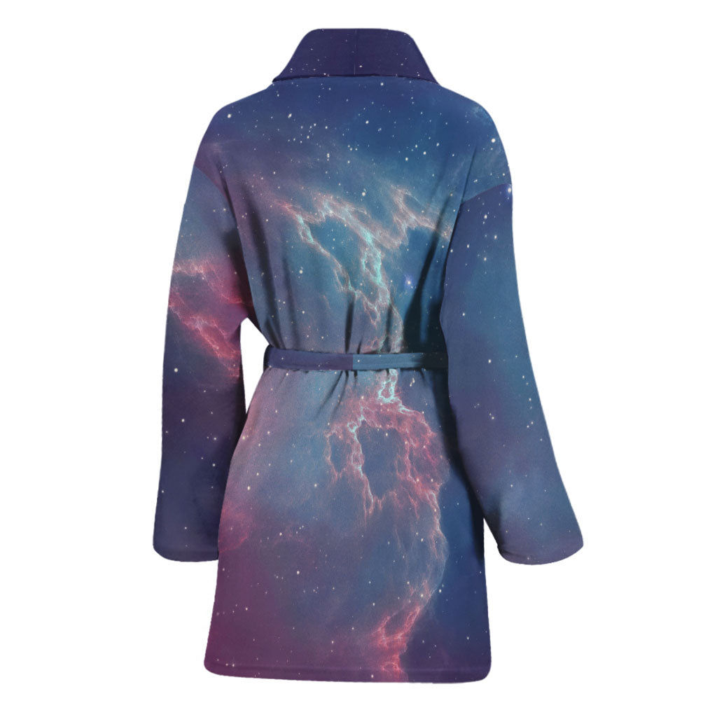 Dark Universe Galaxy Deep Space Print Women's Bathrobe
