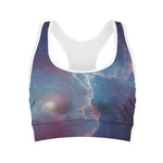 Dark Universe Galaxy Deep Space Print Women's Sports Bra