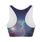 Dark Universe Galaxy Deep Space Print Women's Sports Bra