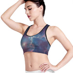 Dark Universe Galaxy Deep Space Print Women's Sports Bra