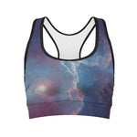 Dark Universe Galaxy Deep Space Print Women's Sports Bra