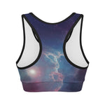 Dark Universe Galaxy Deep Space Print Women's Sports Bra