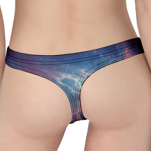 Dark Universe Galaxy Deep Space Print Women's Thong