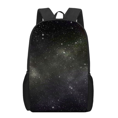 Dark Universe Galaxy Outer Space Print 17 Inch Backpack