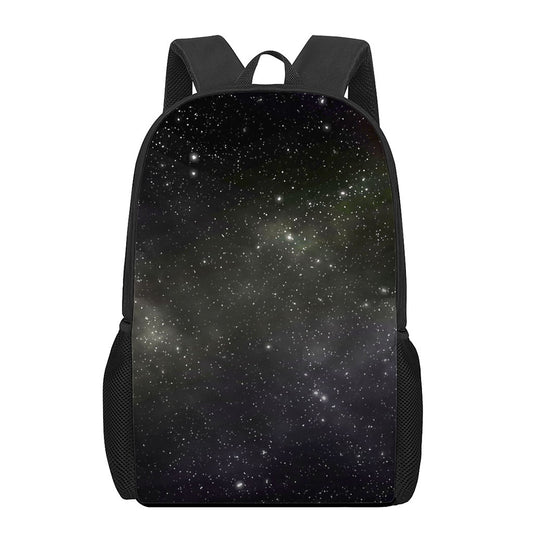 Dark Universe Galaxy Outer Space Print 17 Inch Backpack