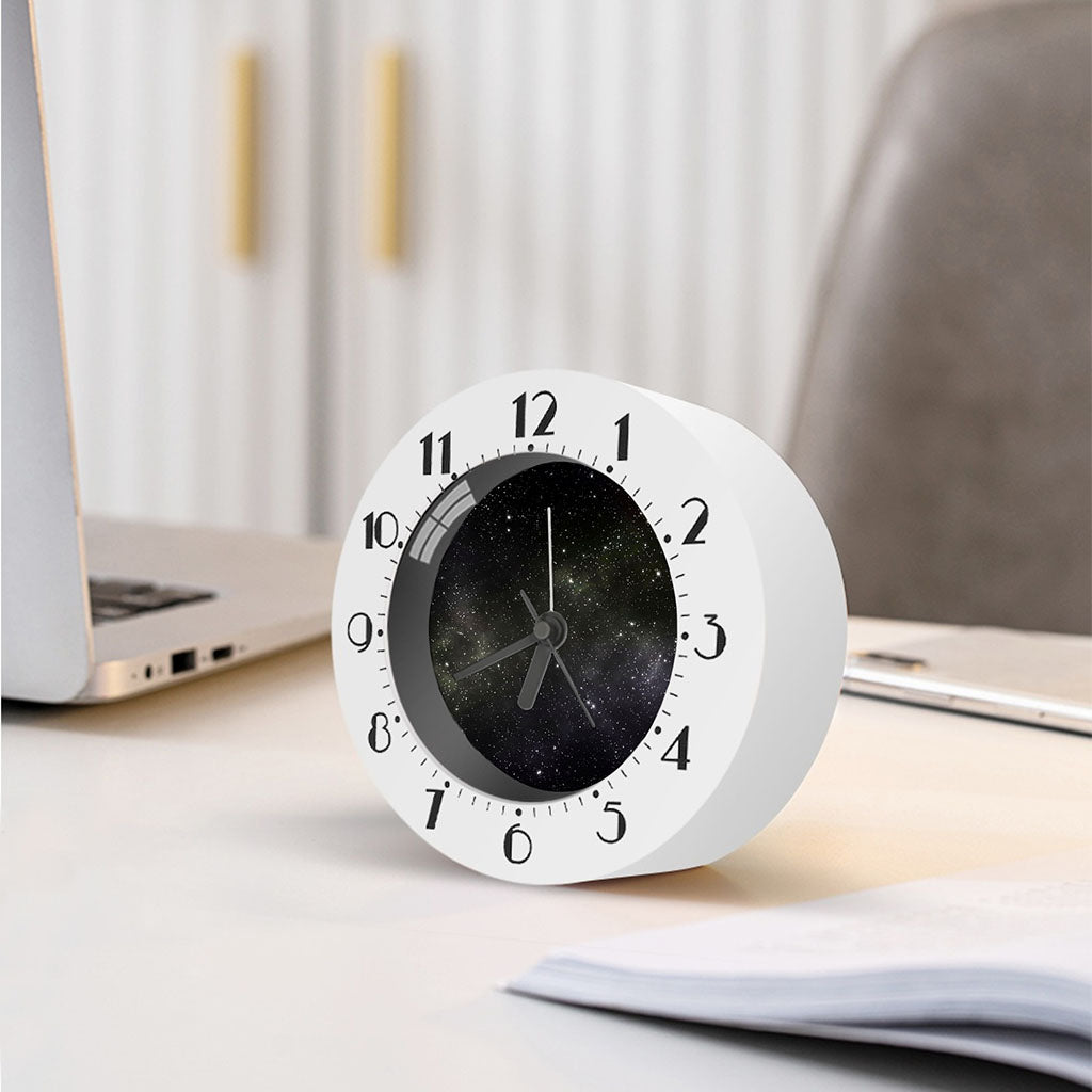 Dark Universe Galaxy Outer Space Print Alarm Clock