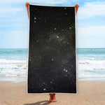Dark Universe Galaxy Outer Space Print Beach Towel