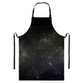 Dark Universe Galaxy Outer Space Print Bib Apron With Pocket