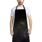 Dark Universe Galaxy Outer Space Print Bib Apron With Pocket