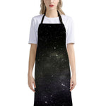 Dark Universe Galaxy Outer Space Print Bib Apron With Pocket
