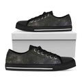 Dark Universe Galaxy Outer Space Print Black Low Top Sneakers