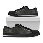 Dark Universe Galaxy Outer Space Print Black Low Top Sneakers