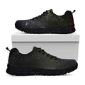 Dark Universe Galaxy Outer Space Print Black Running Shoes