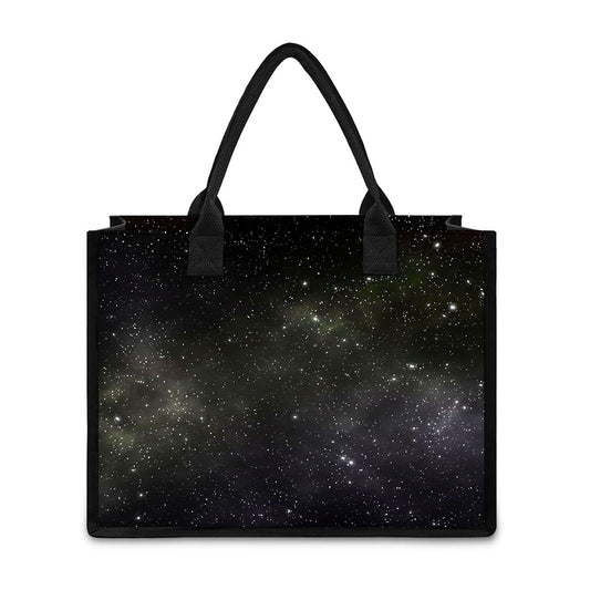 Dark Universe Galaxy Outer Space Print Canvas Tote Bag