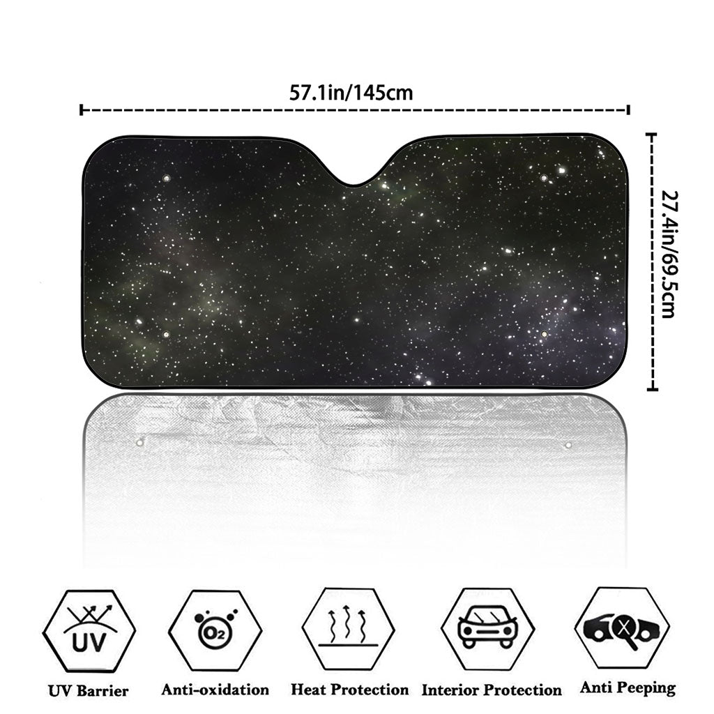 Dark Universe Galaxy Outer Space Print Car Windshield Sun Shade