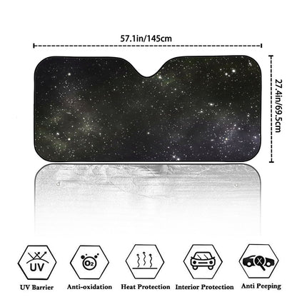 Dark Universe Galaxy Outer Space Print Car Windshield Sun Shade