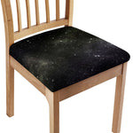 Dark Universe Galaxy Outer Space Print Chair Cushion Cover