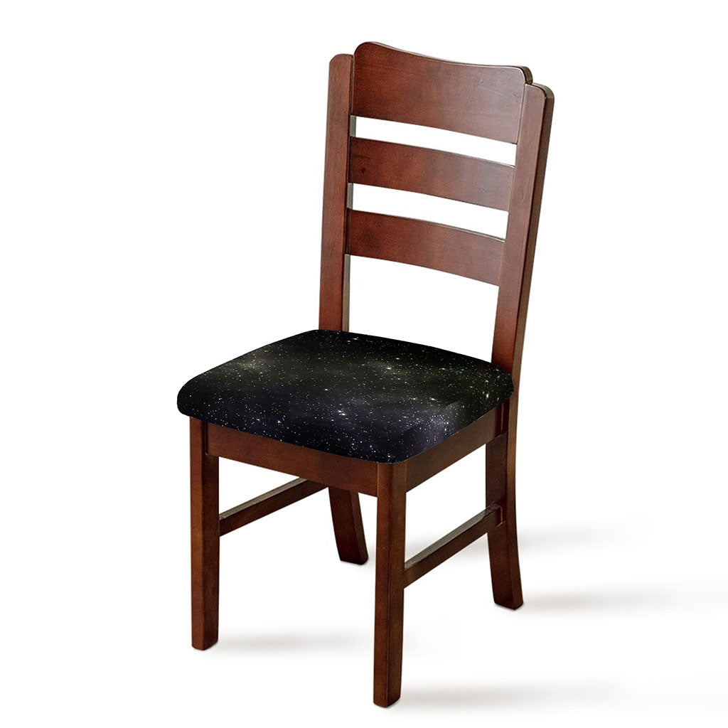 Dark Universe Galaxy Outer Space Print Chair Cushion Cover